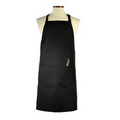 Black Deluxe Long Bib Apron